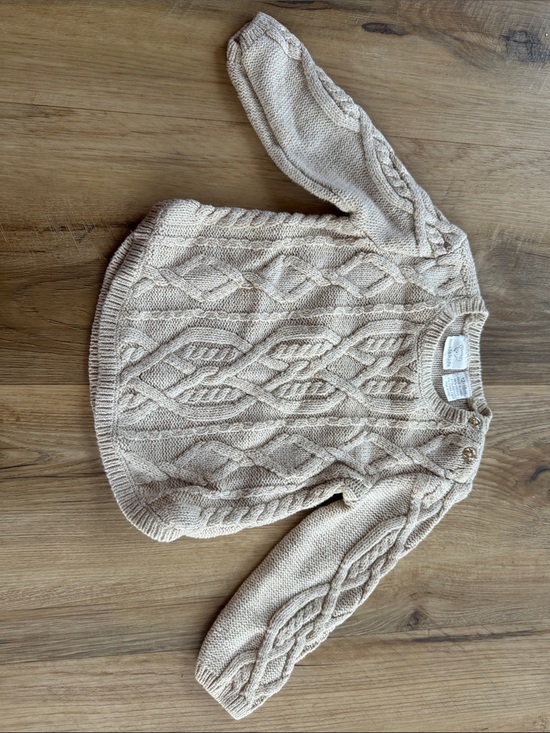 Koala Kids Other - Koala Kids Cream Cable Knit Sweater